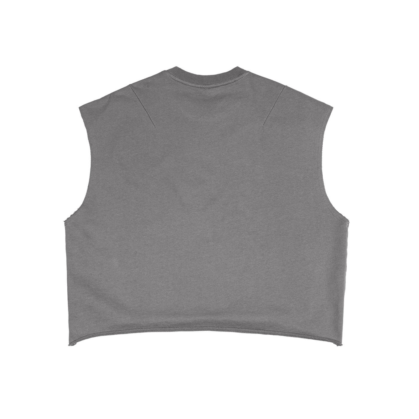 Camiseta sin mangas cuadrada de felpa francesa