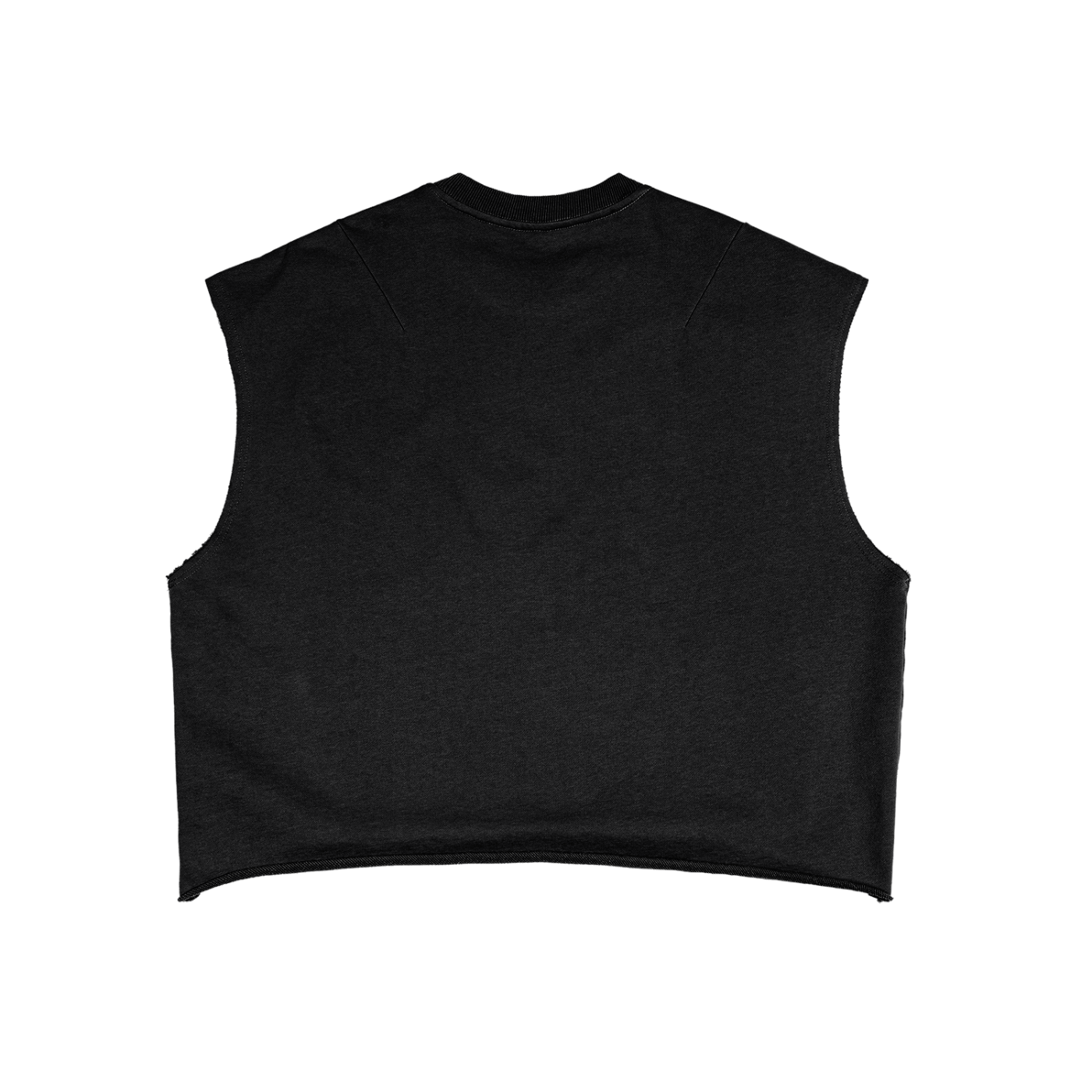Camiseta sin mangas cuadrada de felpa francesa