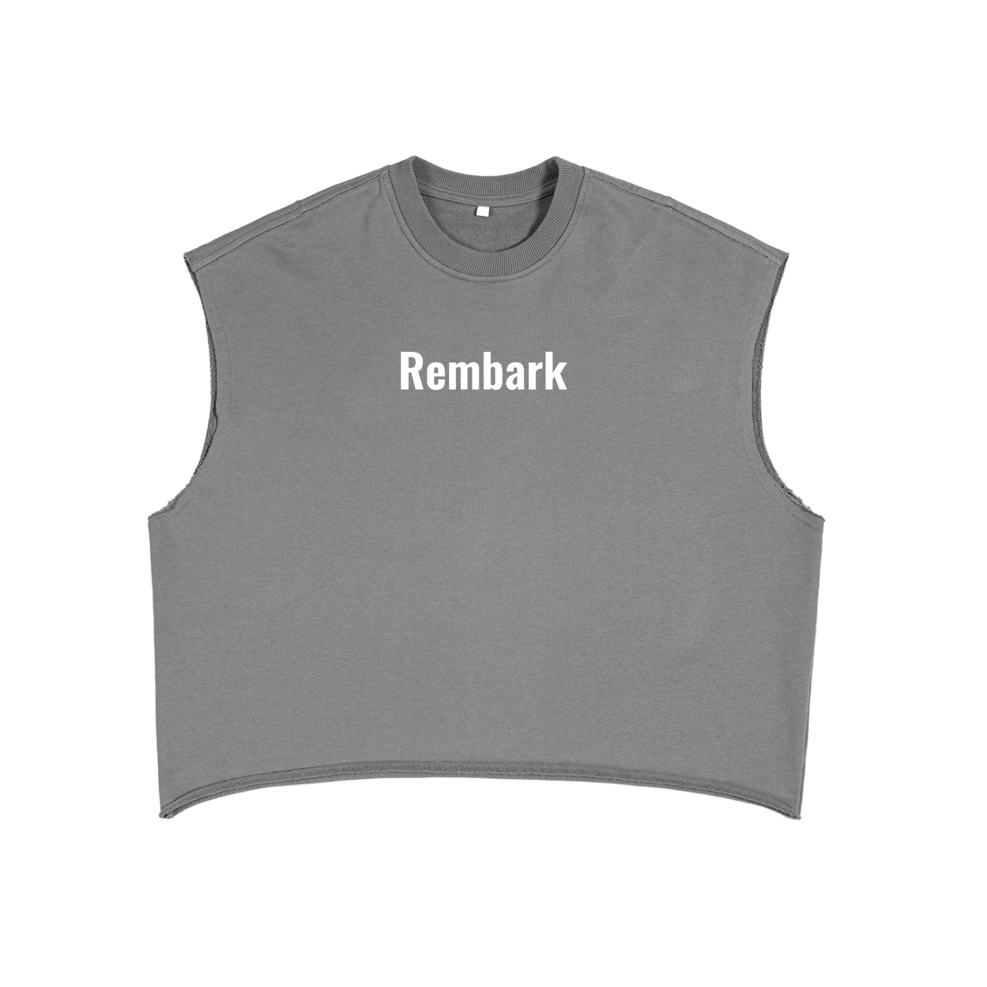 Camiseta sin mangas cuadrada de felpa francesa