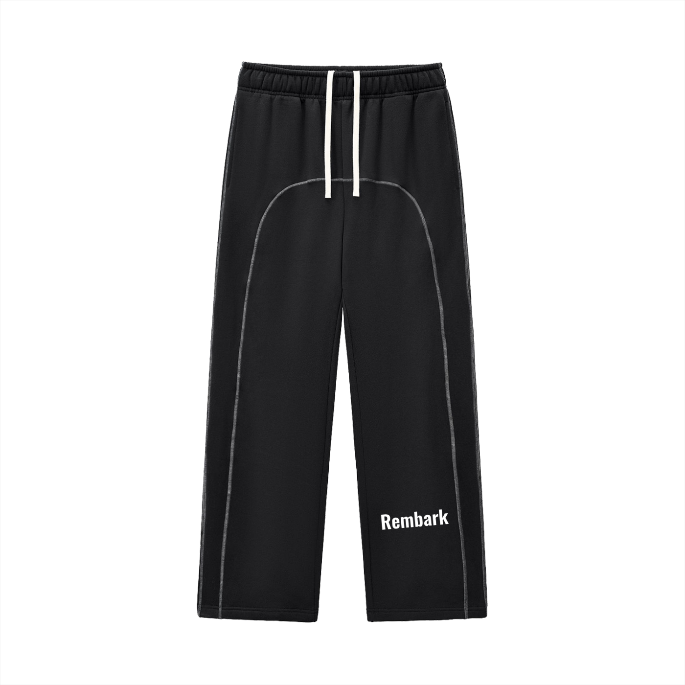 Contrast-Stitched Fleece Sweatpants