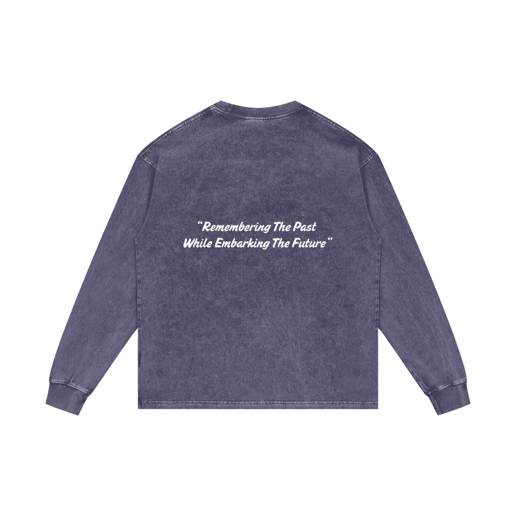 Acid Wash Oversize Long Sleeve T-Shirt