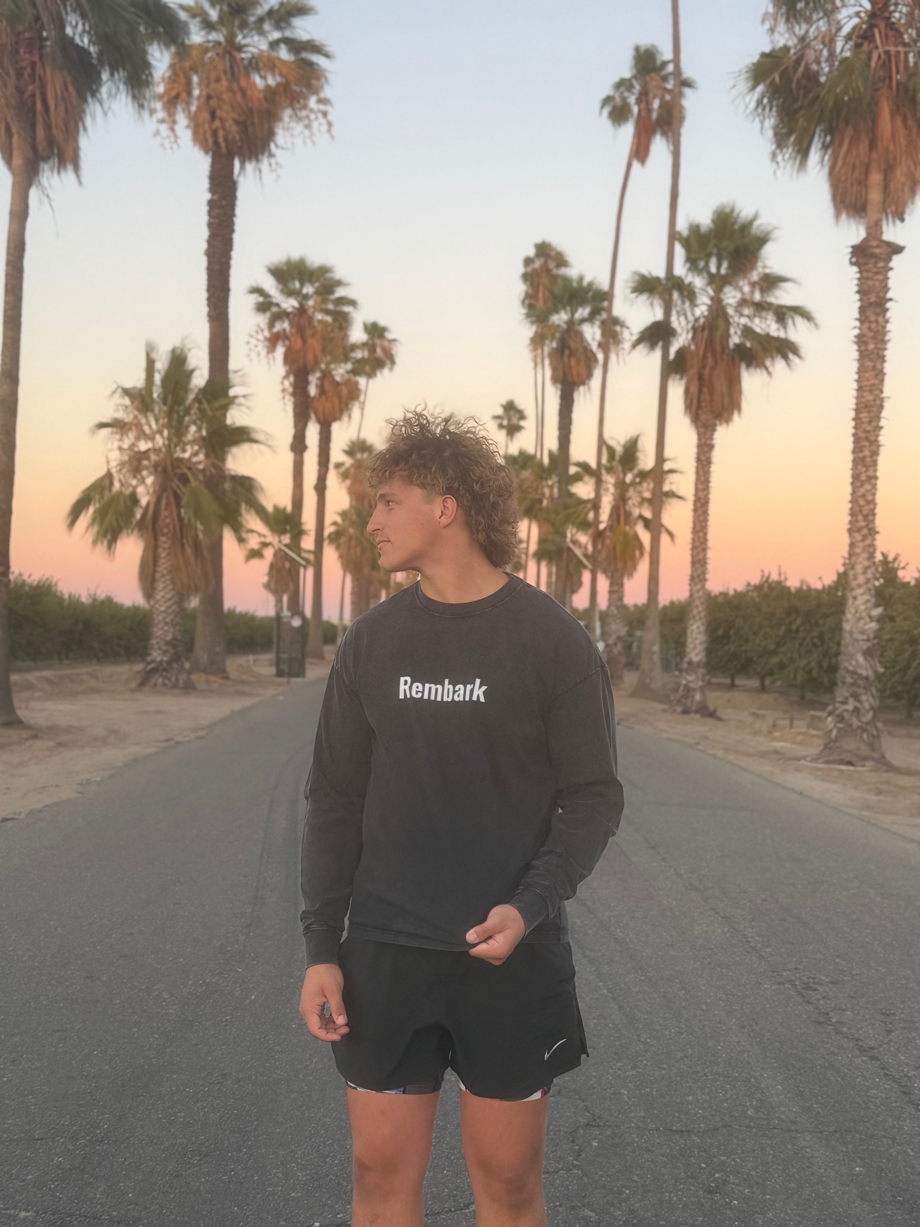Acid Wash Oversize Long Sleeve T-Shirt