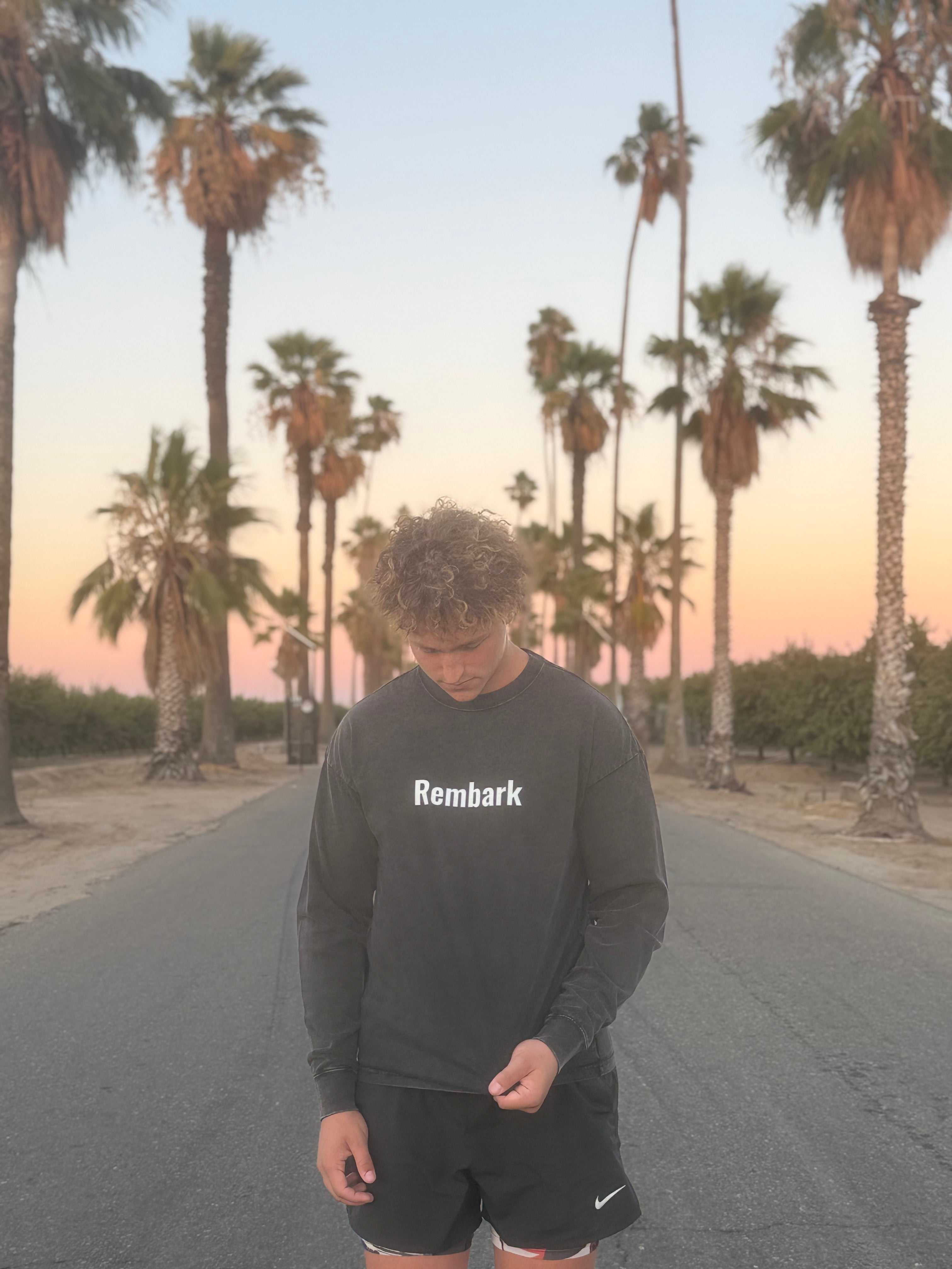 Acid Wash Oversize Long Sleeve T-Shirt