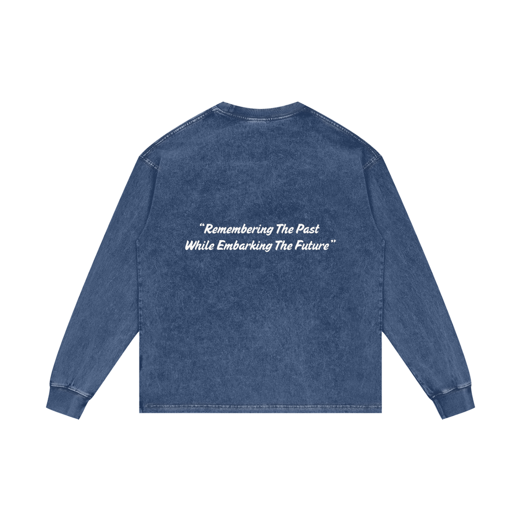 Acid Wash Oversize Long Sleeve T-Shirt